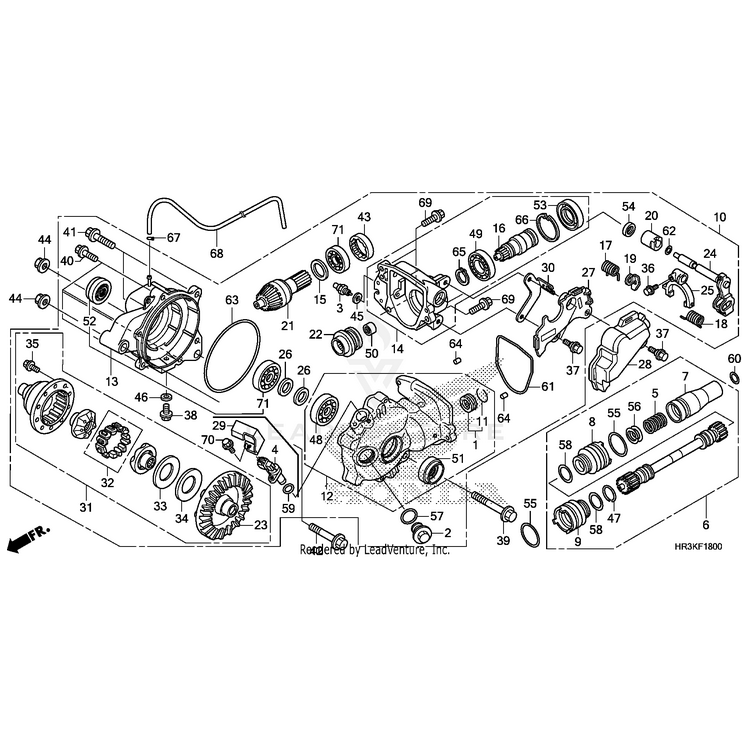 Honda - Joint, Front Final Clutch - 41502-HL1-A01