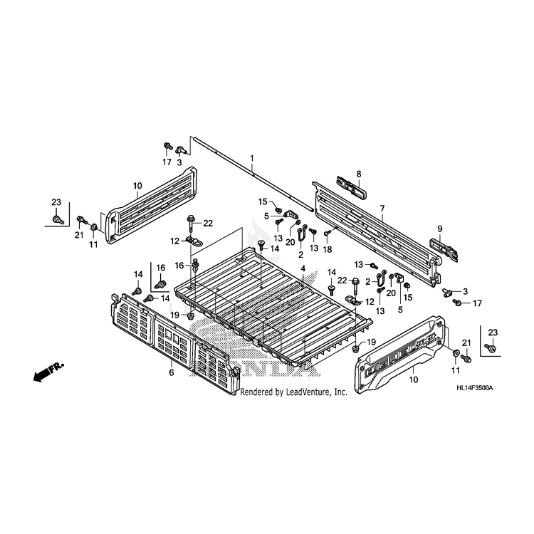 Honda - Hinge, Rear Gate - 81503-HL1-A00