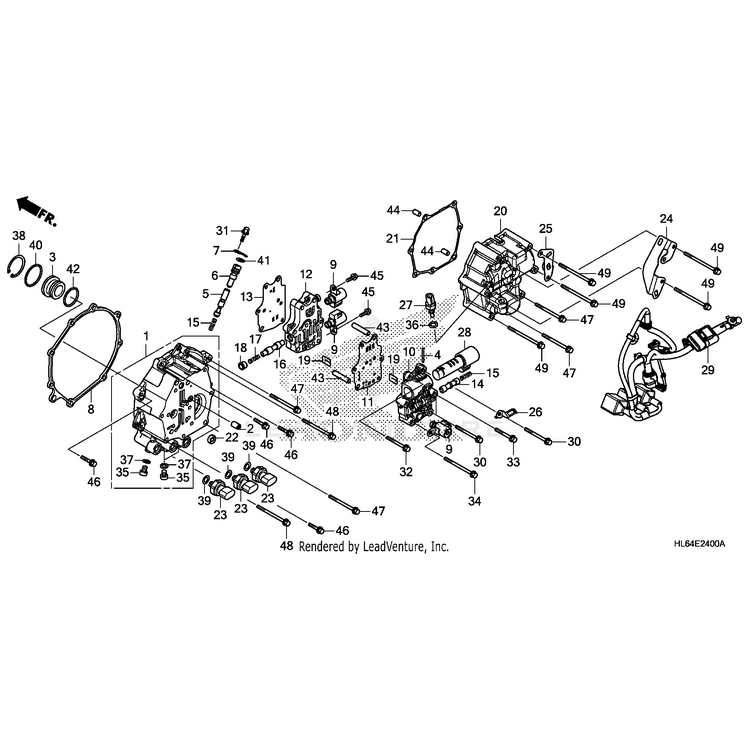 Honda - Wire Harness, Solenoid - 38611-HL6-A00