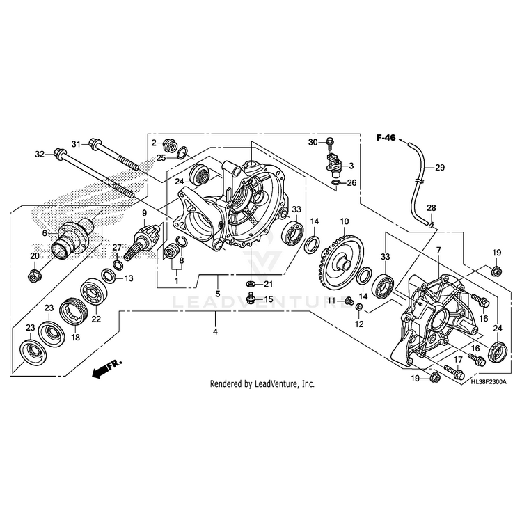 Honda - Gear, Rear Pinion (13T) - 41421-HL3-A00