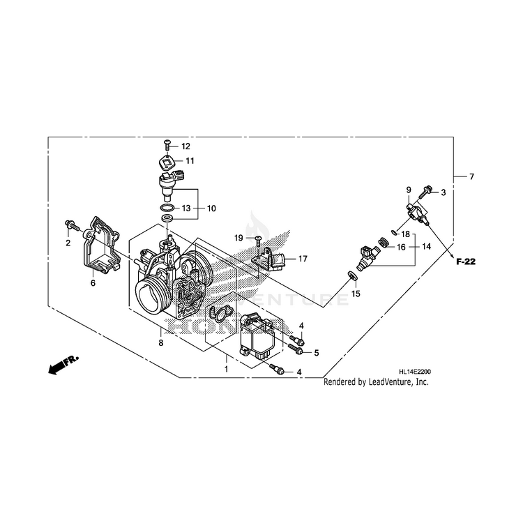 Honda - Body Assembly, Throttle (Gq6Aa A) - 16400-HL1-A01