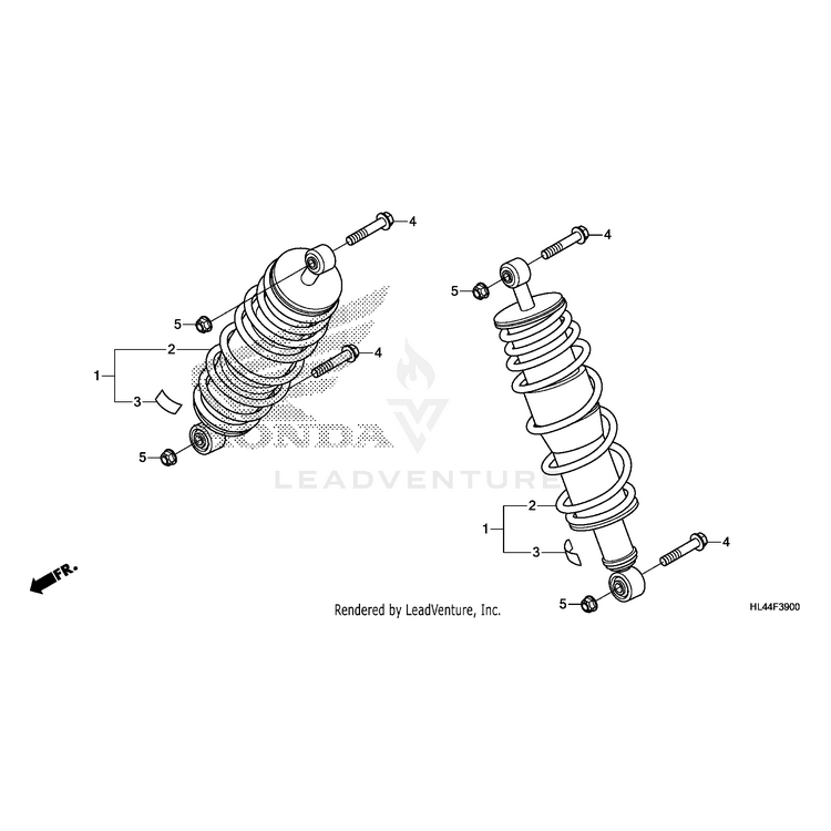 Honda - Cushion Assembly, Rear - 52400-HL4-L11