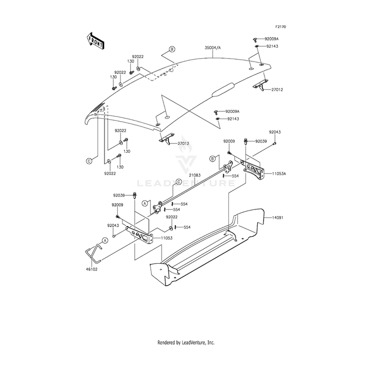 Kawasaki - Bracket - 11053-1452