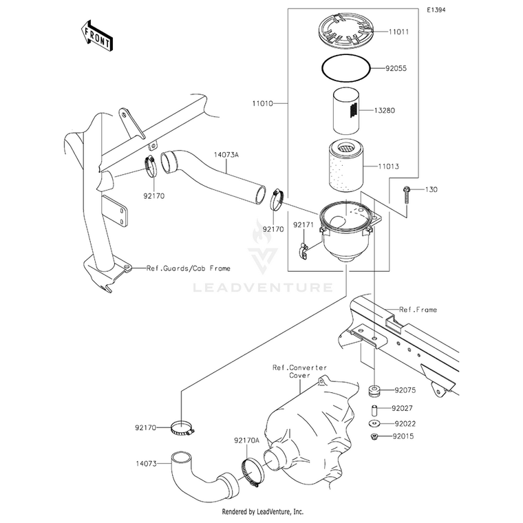 Kawasaki - Bolt-Flanged,8X40 - 130BA0840