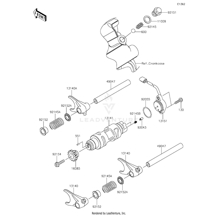 Kawasaki - Gear,14T - 16085-0589