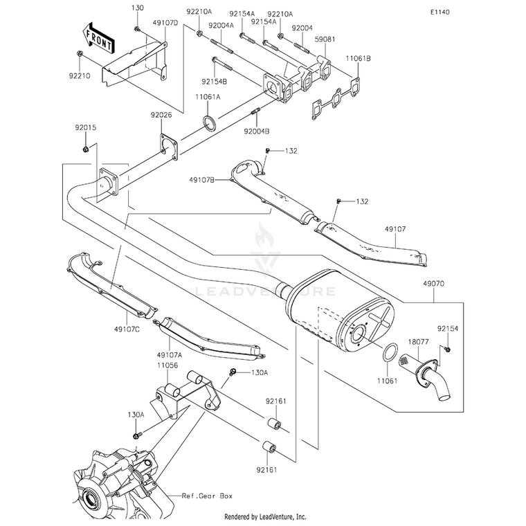 Kawasaki - Arrester-Spark - 18077-0040