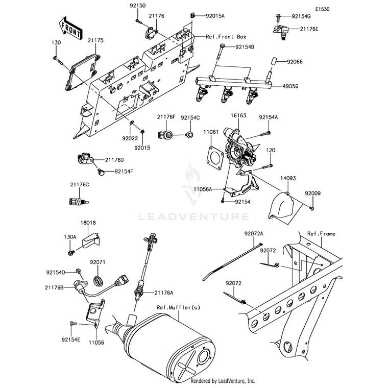 Kawasaki - Control Unit-Electron - 21175-0893