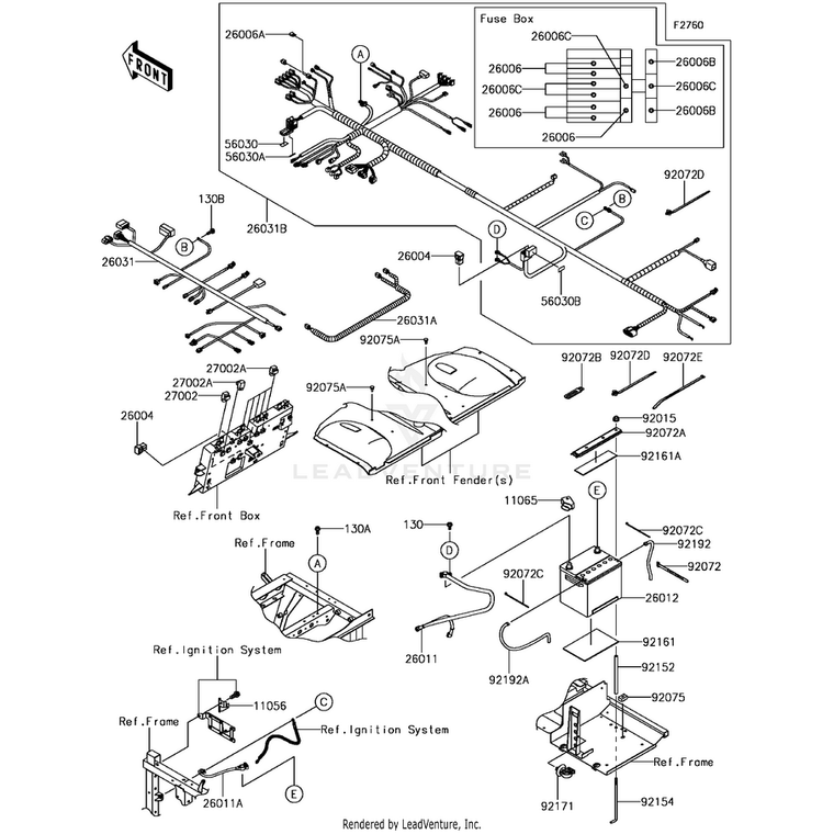 Kawasaki - Harness - 26031-1644