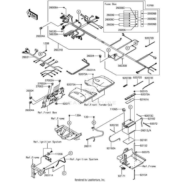 Kawasaki - Harness,Main - 26031-1856