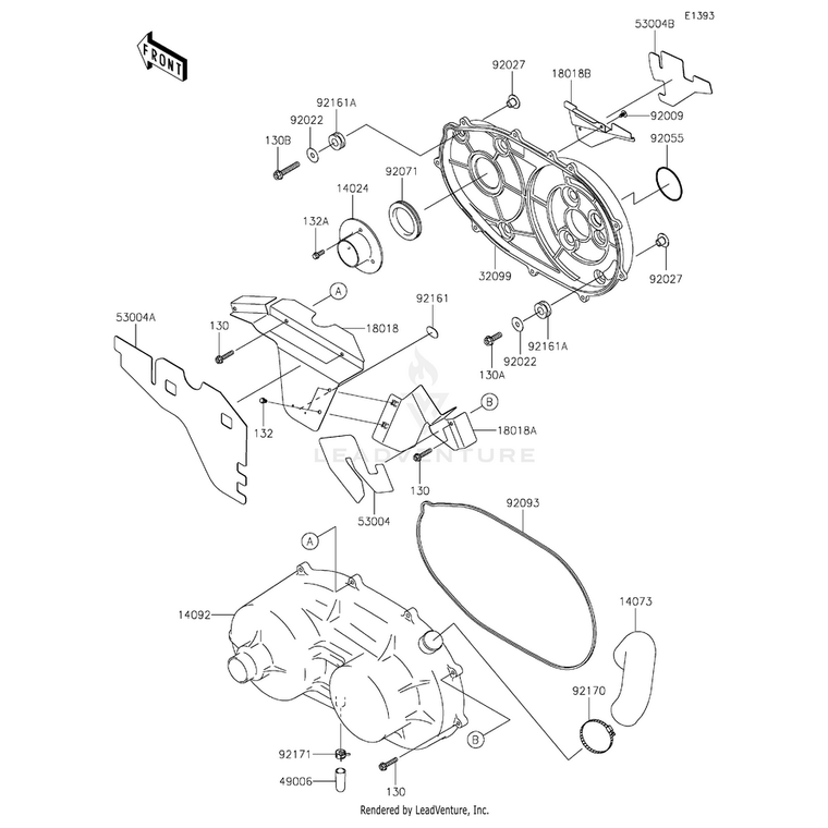 Kawasaki - Case,Belt Converter - 32099-0730