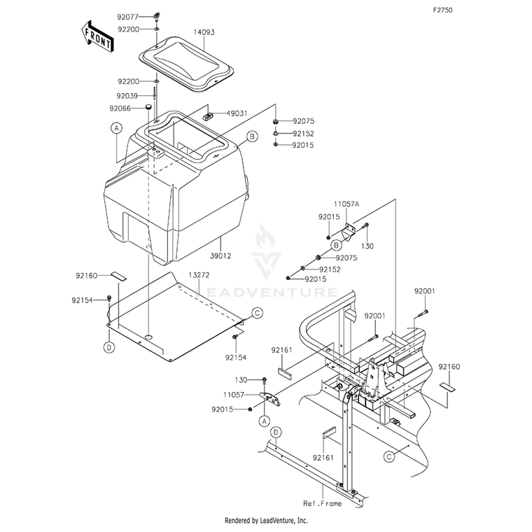 Kawasaki - Case-Storage - 39012-0049