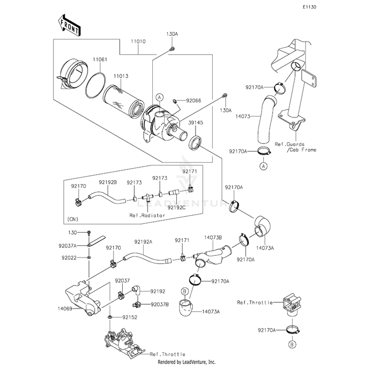 Kawasaki - Trim-Seal - 39145-1133