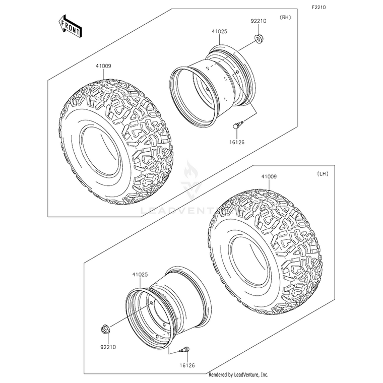 Kawasaki - Tire,23X11.00-10 4Pr - 41009-0294