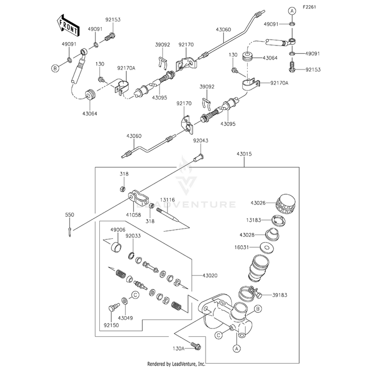 Kawasaki - Cylinder-Assembly-Master - 43015-1682