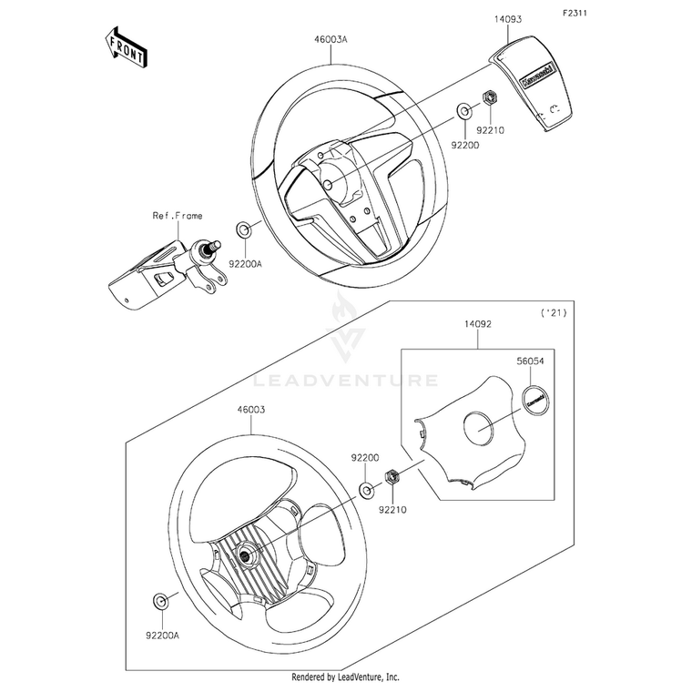 Kawasaki - Handle - 46001-0023