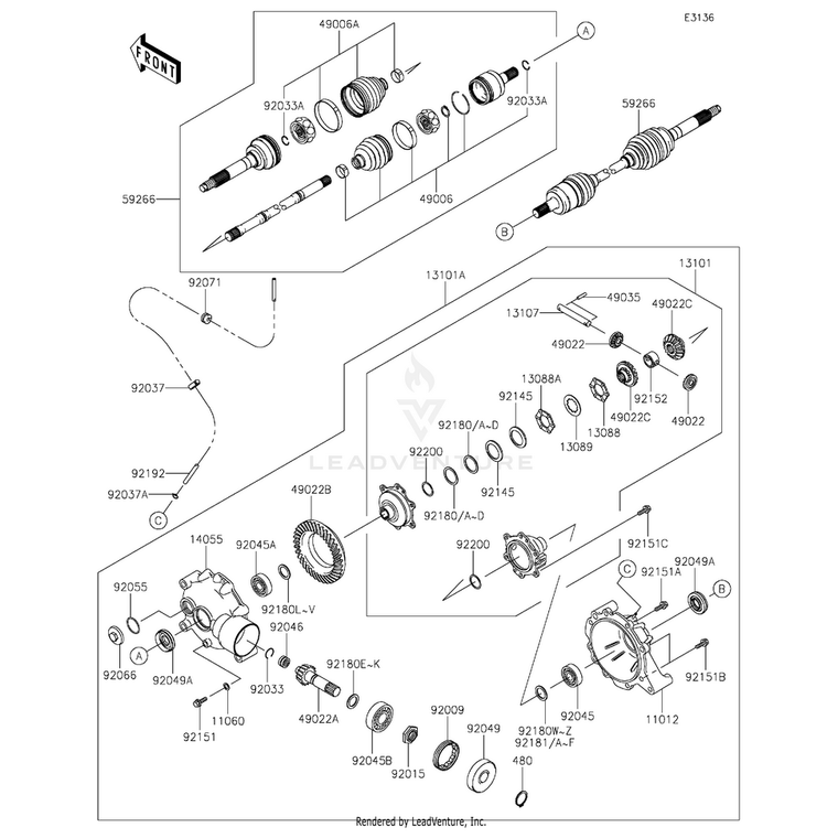 Kawasaki - Pin-Spring - 49035-1065
