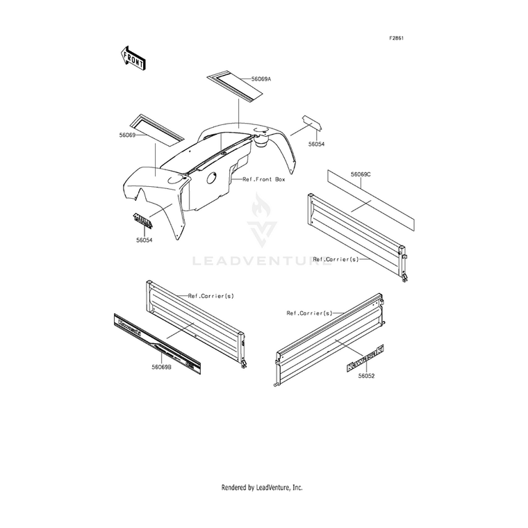 Kawasaki - Pattern,Side Plate,Lh - 56069-4333