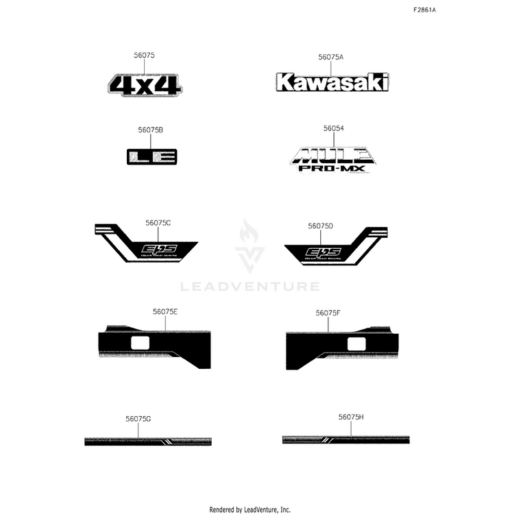 Kawasaki - Pattern,Le - 56075-Y016