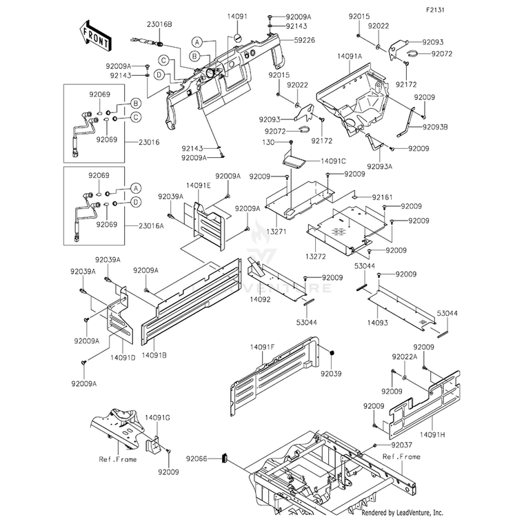 Kawasaki - Rivet - 92039-0768