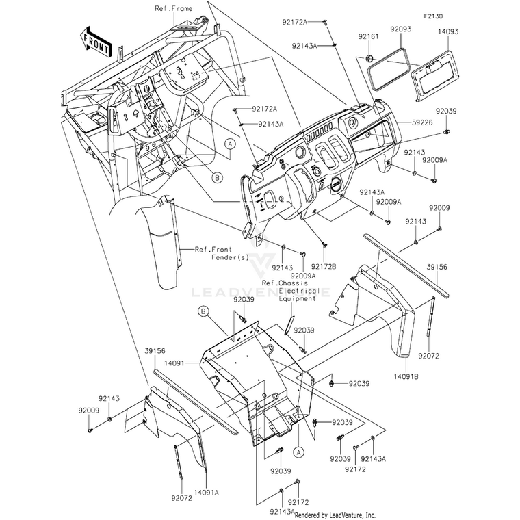 Kawasaki - Collar - 92143-1057