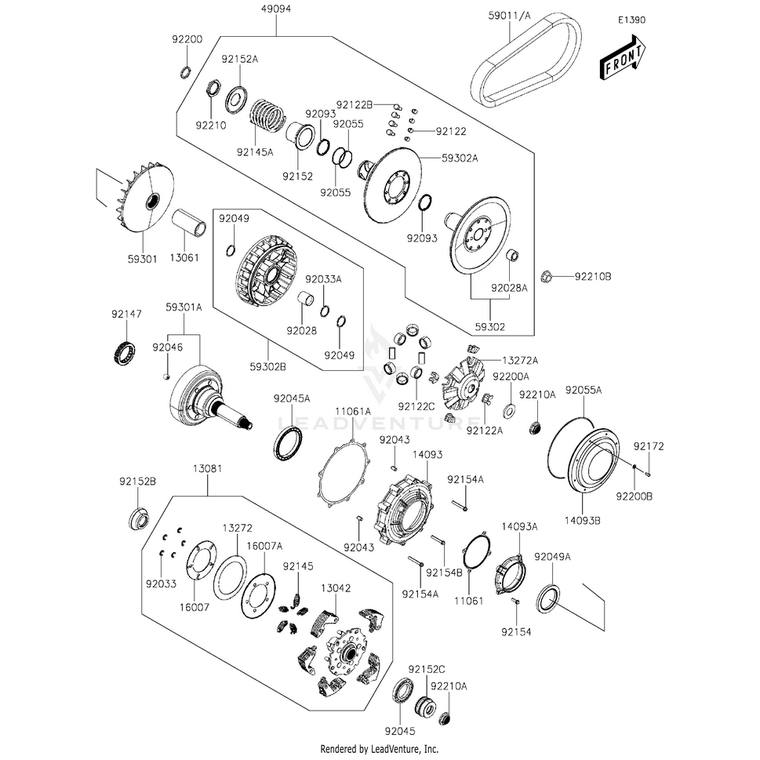 Kawasaki - Spring,Clutch - 92145-Y058