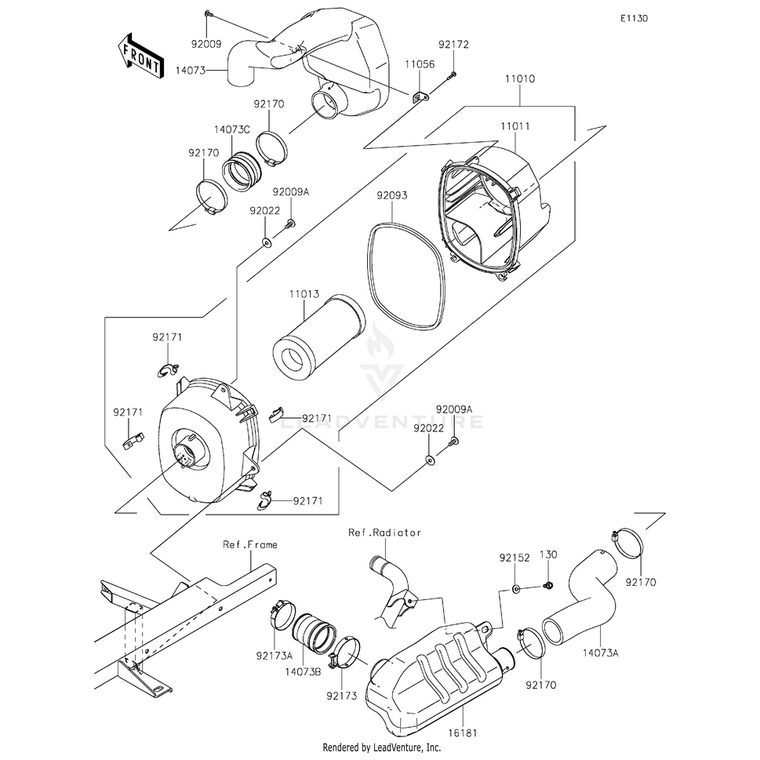 Kawasaki - Collar,6.5X10X5.6 - 92152-0445