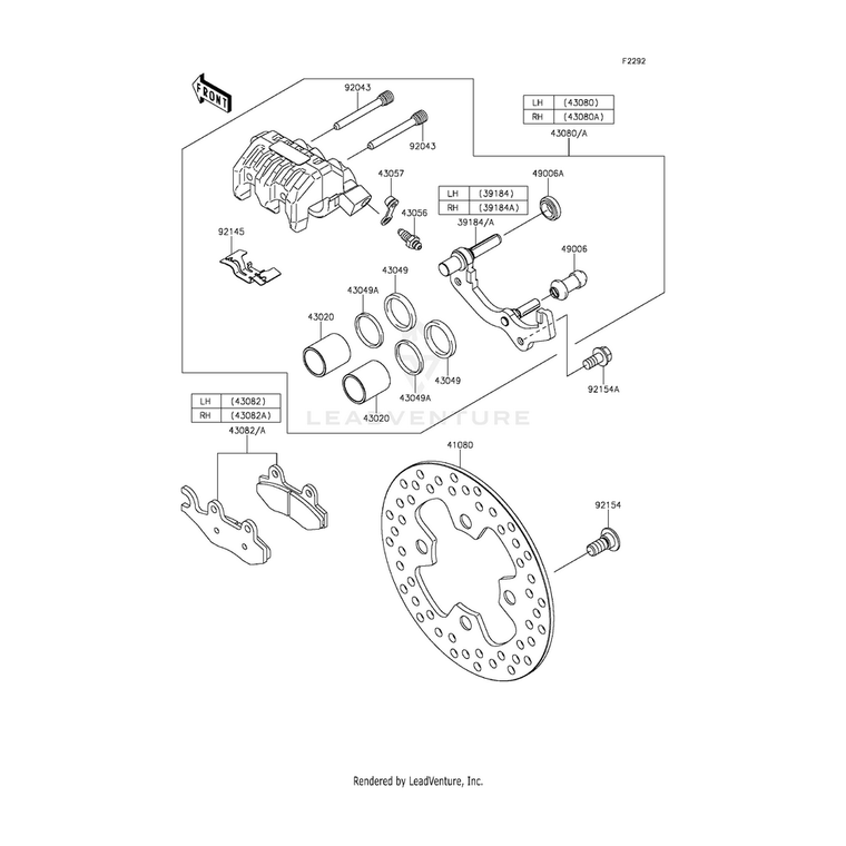 Kawasaki - Bolt,Flanged,8X16 - 92154-1005