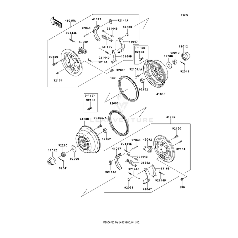 Kawasaki - Bolt,10X36.5 - 92154-1313