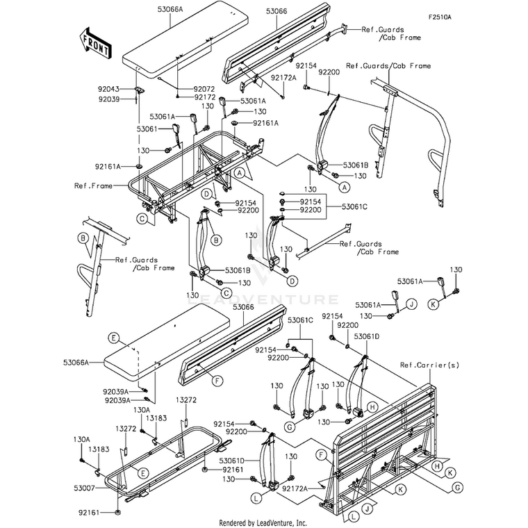 Kawasaki - Bolt,Flanged,10X18.5 - 92154-1388