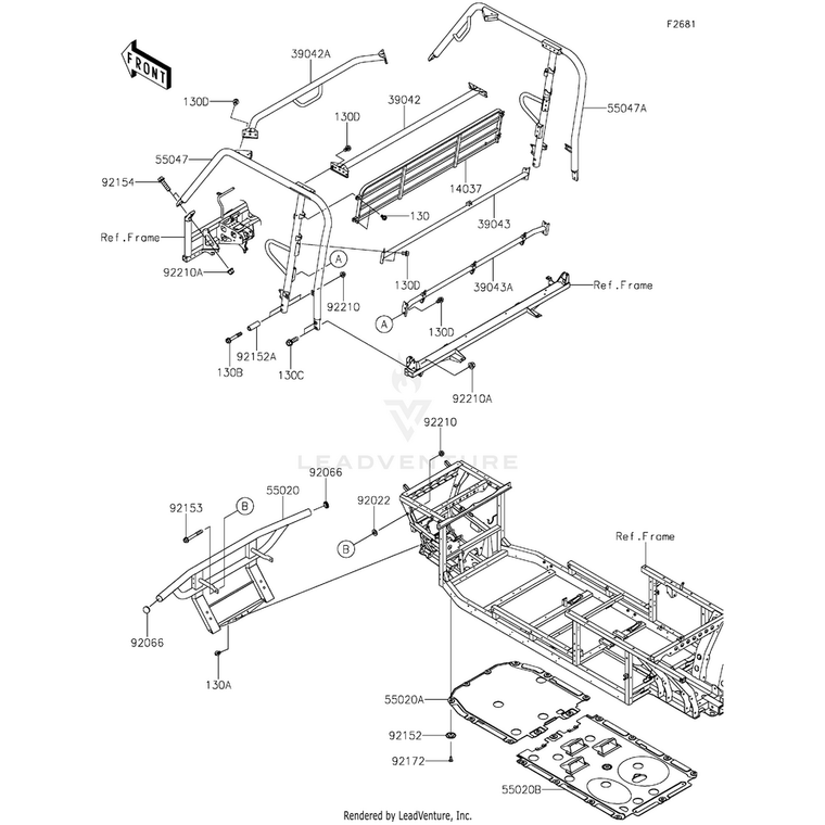 Kawasaki - Bolt,Flanged,12X45 - 92154-1420
