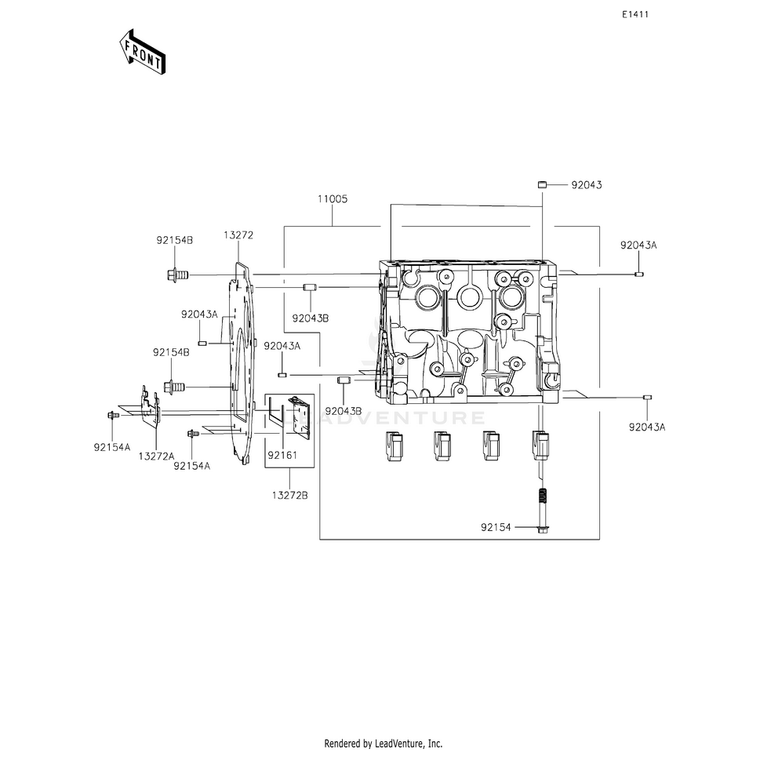 Kawasaki - Bolt,Flanged,6X10 - 92154-1581