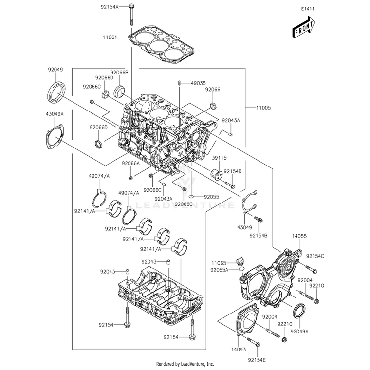 Kawasaki - Bolt,Socket - 92154-1983