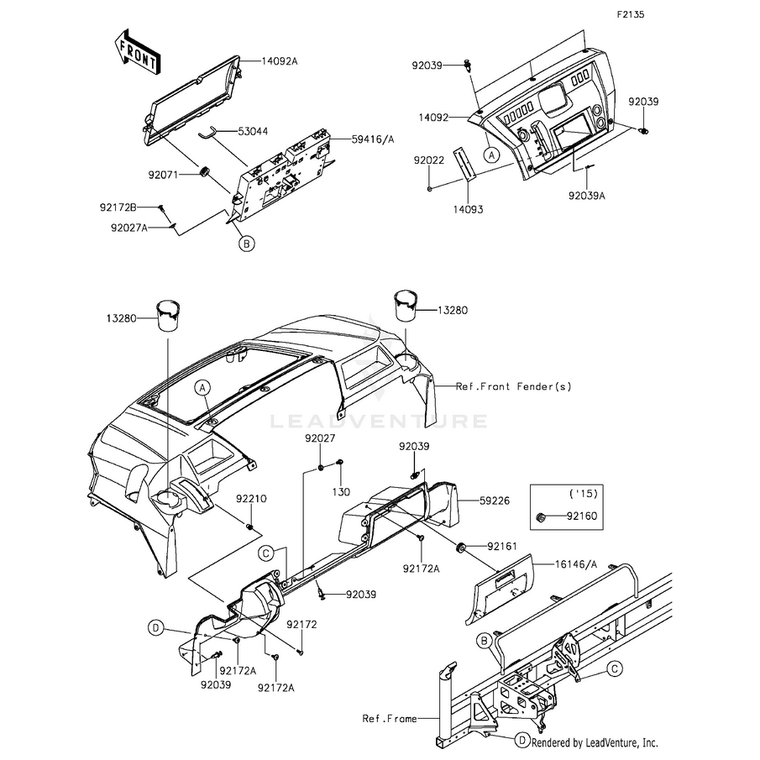 Kawasaki - Damper - 92160-1895