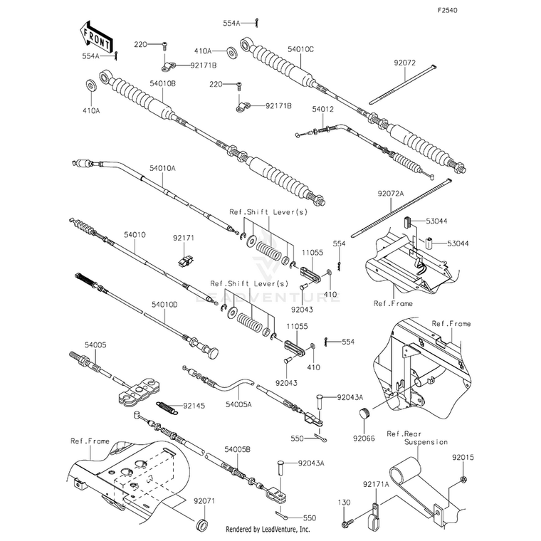 Kawasaki - Clamp,Cable - 92171-0176