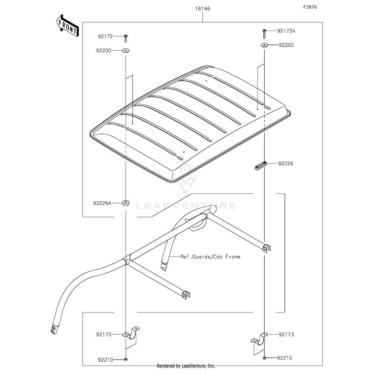 Kawasaki - Screw,6X25.4 - 92172-0873
