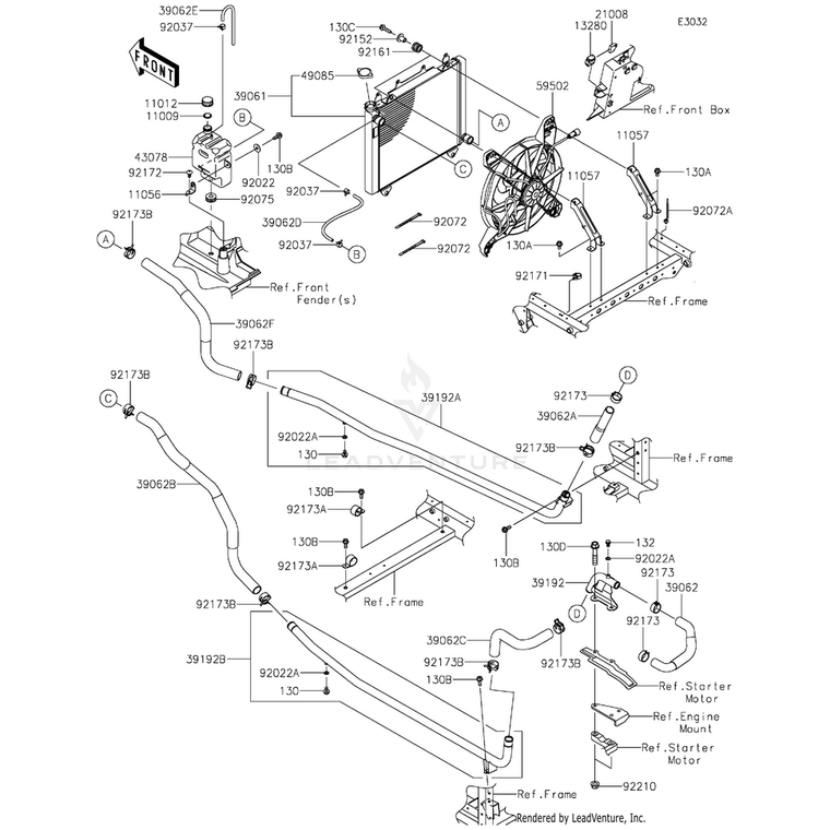 Kawasaki - Clamp - 92173-0072