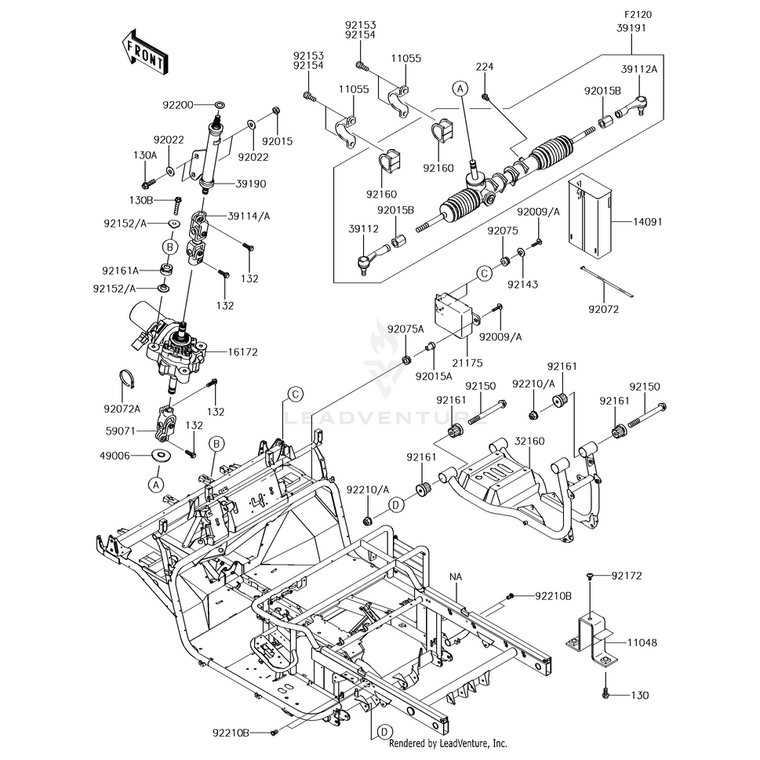 Kawasaki - Nut,Lock,Flanged,10Mm - 92210-1139
