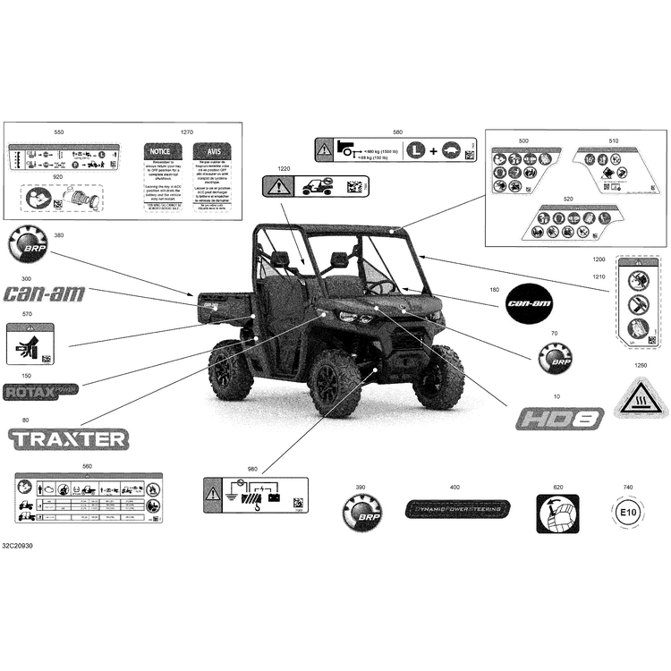 Can-Am - Cargo Load Warning Label - 704908268