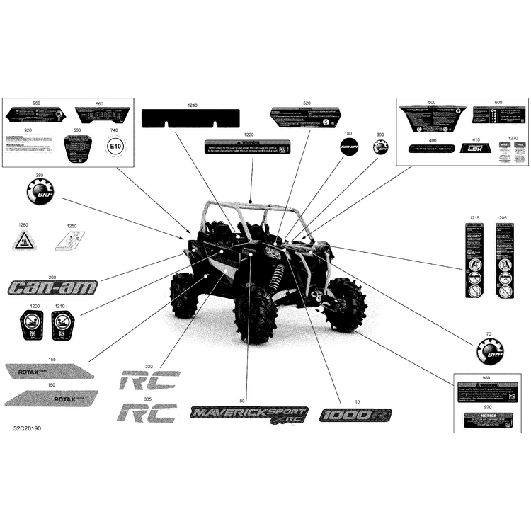 Can-Am - Hood Decal "1000R" - 704907988