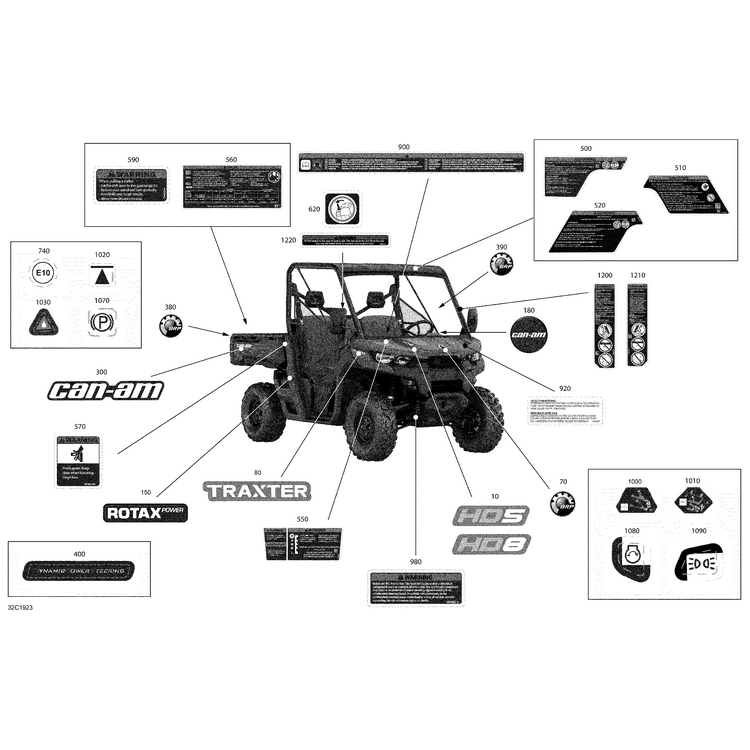 Can-Am - Warning Decal - 704906397