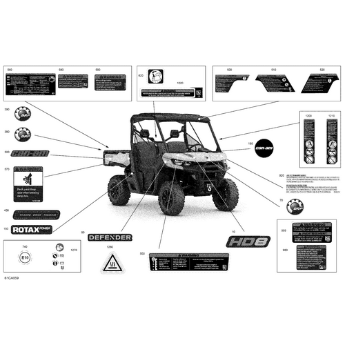 Can-Am - Lateral Decal "Defender" - 704908372