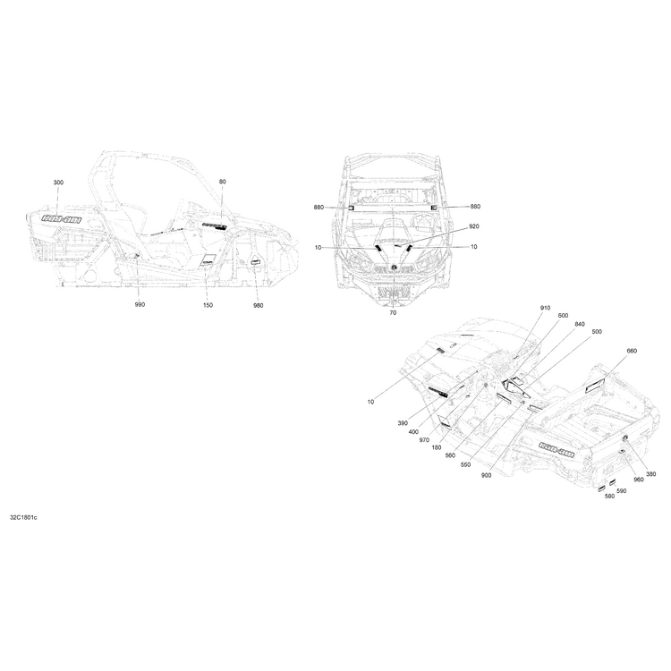 Can-Am - Hood Decal 1000R - 704906597