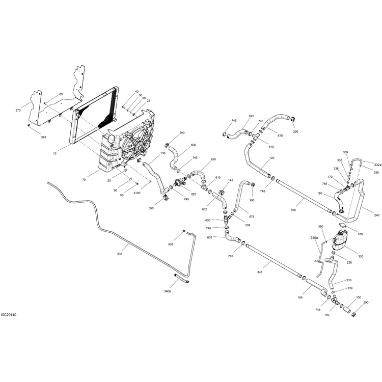 Can-Am - Radiator Hose In - 709200980