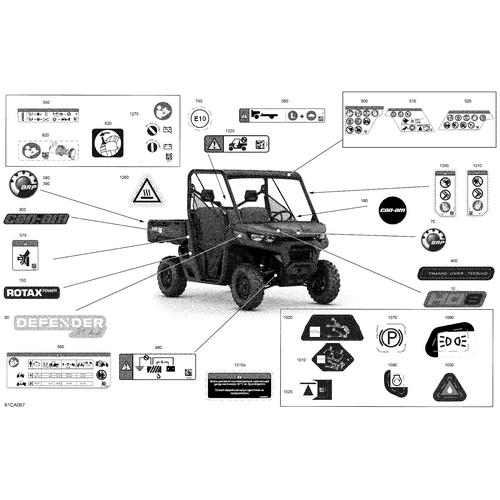 Can-Am - Lateral Decal "Traxter XU" - 704908735