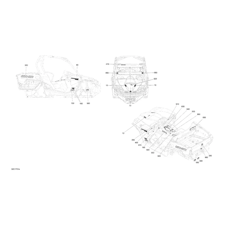 Can-Am - Lateral Decal Commander - 704905811