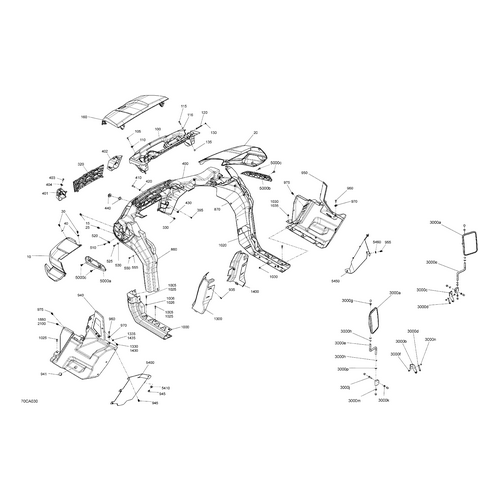 Can-Am - RH Front Deflector - 705015796