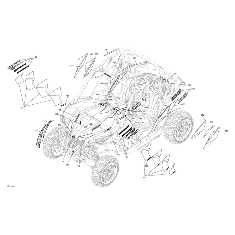Can-Am - Decal Lateral XMR - 704906693