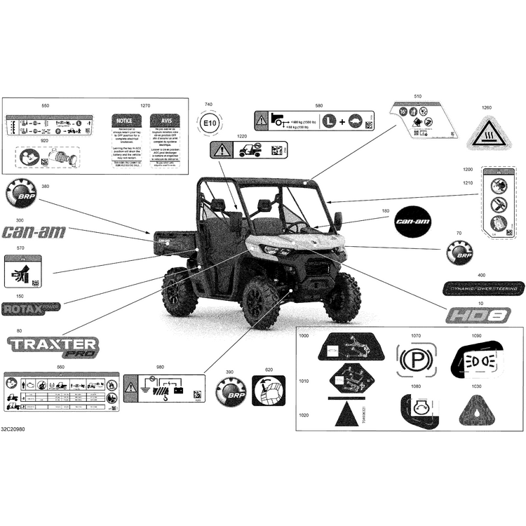 Can-Am - Lateral Decal "Traxter Pro" - 704906874
