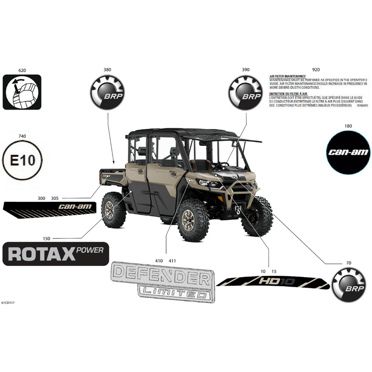 Can-Am - RH Can-Am Decal - 704909500