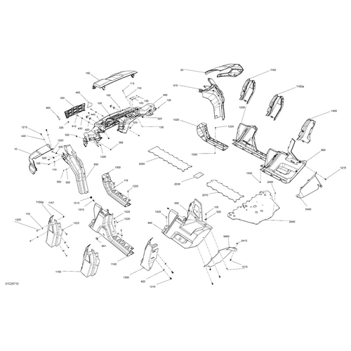 Can-Am - LH Middle Cage Cover - 705011955